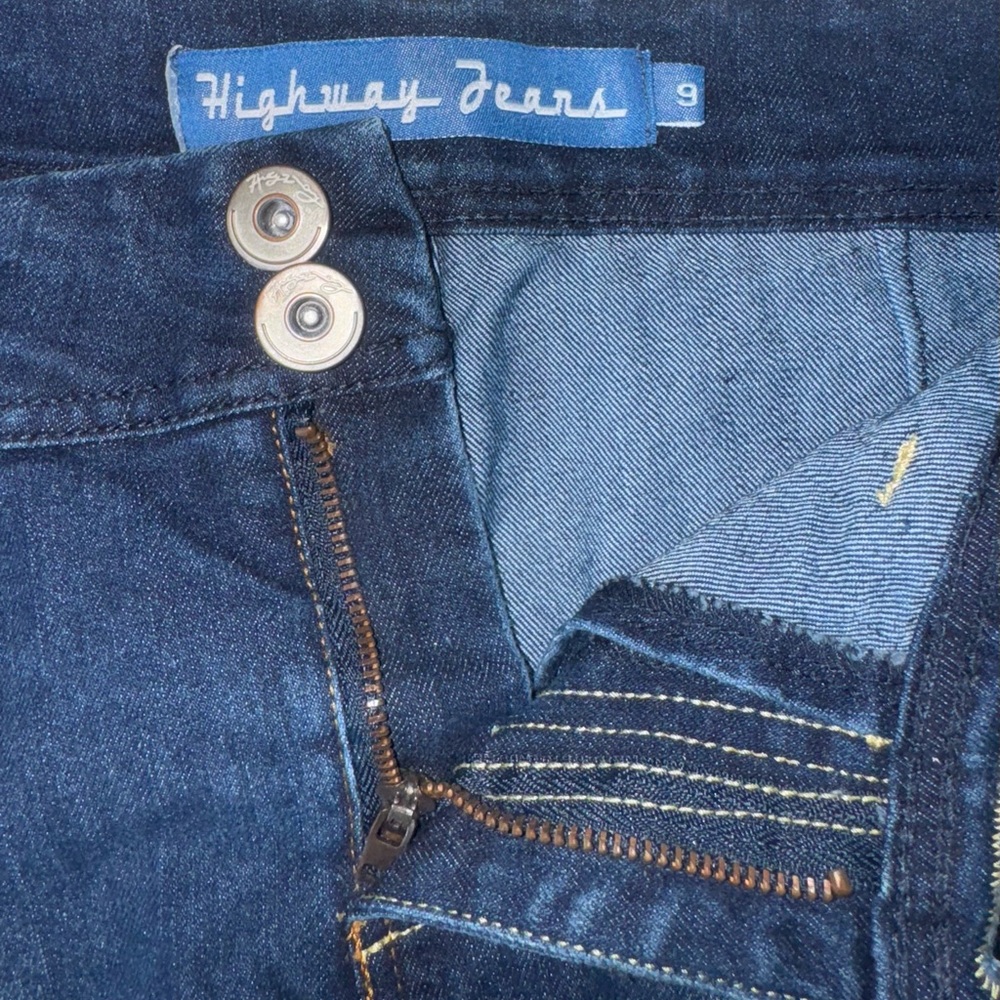 Highway Jeans Denim Mini Skirt with built in shorts and Frayed Hem - Picture 7 of 7